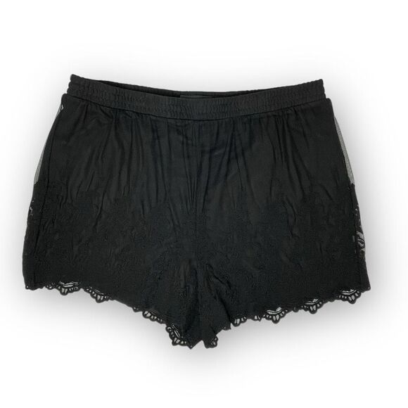 Torrid Black Lace Mini Shorts Plus Size Women’s 1 1X - Picture 1 of 13